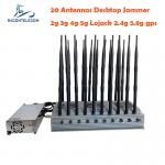 Buy cheap 60m Mobile Phone Signal Jammer GSM CDMA DCS PCS 20 Bands 3 Cooling Fans from wholesalers