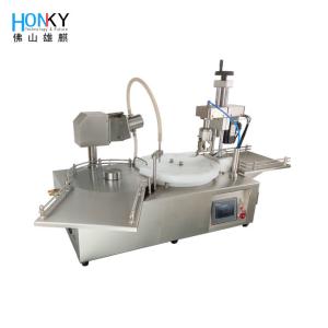 Dekstop Type 10ml Glass Vial Filling And Capping Machine With Ceramic Pump