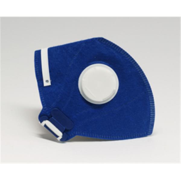 Buy cheap Blue Stereo Thick Dust Respirator With Exhalation Valve Internal External Double Protection from wholesalers