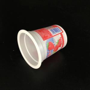 custom eco friendly 125ml PP material plastic milk yogurt packaging cup