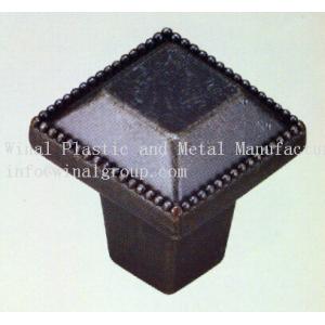 Buy cheap Black square cabinet knob,diameter 26*H29,,zinc alloy,iron,size & finish as per request. from wholesalers