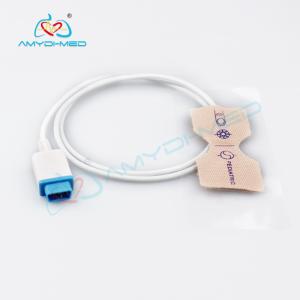 Buy cheap Adhesive Type Finger Clip Spo2 Sensor , Neonatal Spo2 Sensor 9 Pin Connector product