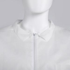 SMS nonwoven visitor gown disposable lab coat lab gown