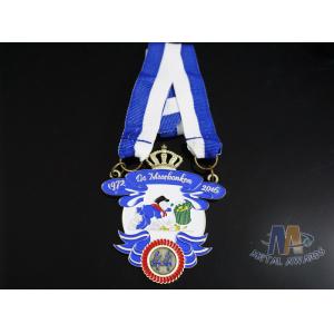 Buy cheap Durable Custom Insert Medals , Crown Awards Medals Antique Silver Plating from wholesalers