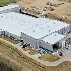 Buy cheap Q355/ Q235 Steel Structure Workshop with Optional Insulation and UPVC Downpipe from wholesalers