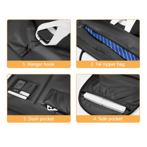 Fashionable Men Waterproof Duffle Bag With Shoe Compartment Anti Scratch