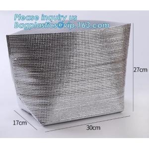 Reusable aluminium foil thermal insulation material cooler bag foPromotional