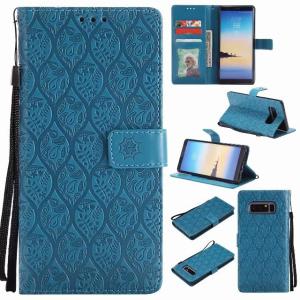Samsung NOTE 8 Leather Protective Case with Flower Embossed Pattern