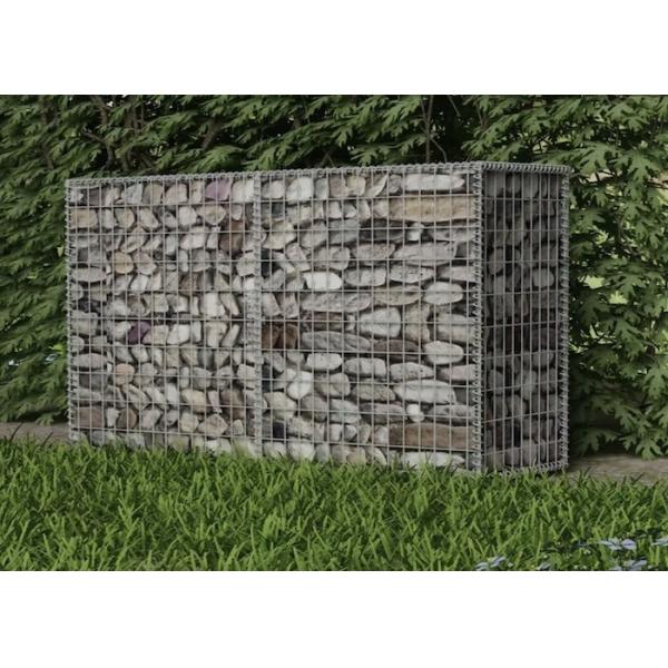 Powder Coating Galvanised Gabion Baskets 4x1x1m 60x80mm Mesh