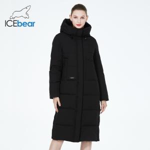 Buy cheap Polyester Long Padded Coat Womens Black Womens Padded Coat Undetachable from wholesalers