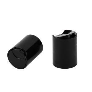 Buy cheap Black 24/415 Disc Top Caps Press Type PP Cosmetic Bottle Caps For Lotion Packaging from wholesalers