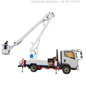 Aerial Work Platform HOWO Truck Mounted (14m-18m Bucket Man Lift)
