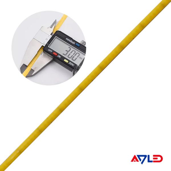 3MM Ultra Thin LED Light Strip COB Dotless High Density Cutting Soldering Under