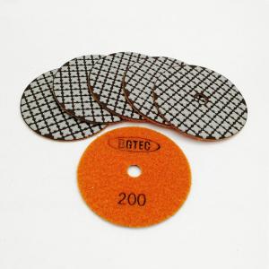 7pcs 4 Inch Dry Diamond Polishing Pads Set With M14 Rubber Backer
