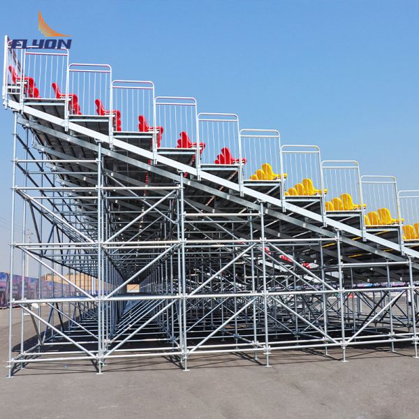 ISO9001 Certified Aluminum Bleachers with 2 Years Warranty and Easy to Install