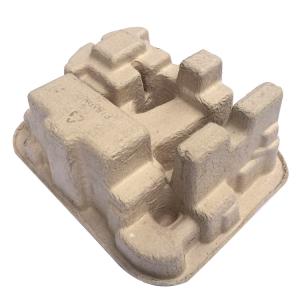 Natural Brown Recycled Pulp Packaging Molded Pulp Tray packaging Box