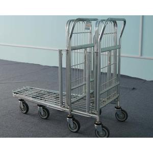 Buy cheap Silver Logistics Trolley Grocery Hand Pull Carts L*W*H 1003*670*1153 Size from wholesalers