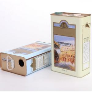 Buy cheap Tin Cylindrical Oil Can Essential Containers Polishing Surface Treatment from wholesalers