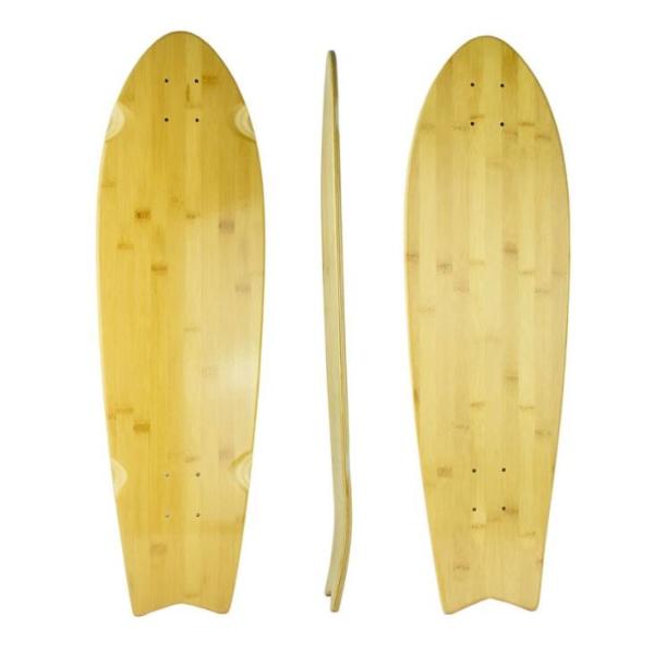 Quality YOBANG 33inch 36inch Bamboo Old School Skateboard Blank maple Longboard Deck for sale