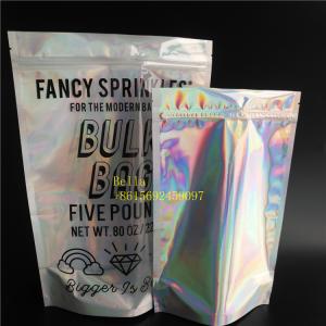 BPA Free Gravure Printing Stand Up Foil Pouch Packaging Facial Mask Holographic