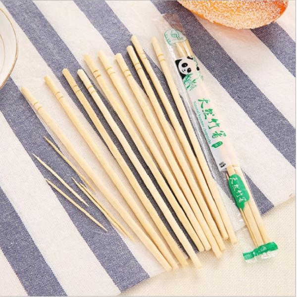 Quality Customized Logo Disposable Bamboo Chopsticks Biodegradable Chopstick Carbonized Bamboo Chopsticks for sale
