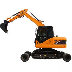 Buy cheap Integrated Wheel Crawler Excavator 10 12 Ton Digger Mini Crawler Excavator product
