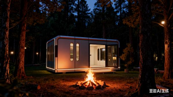 Quality Folding Sliding Apple Cabin with 1 Living Room + 1 Bathroom and Concealed National Standard Water Supply & Drainage Pipes for sale