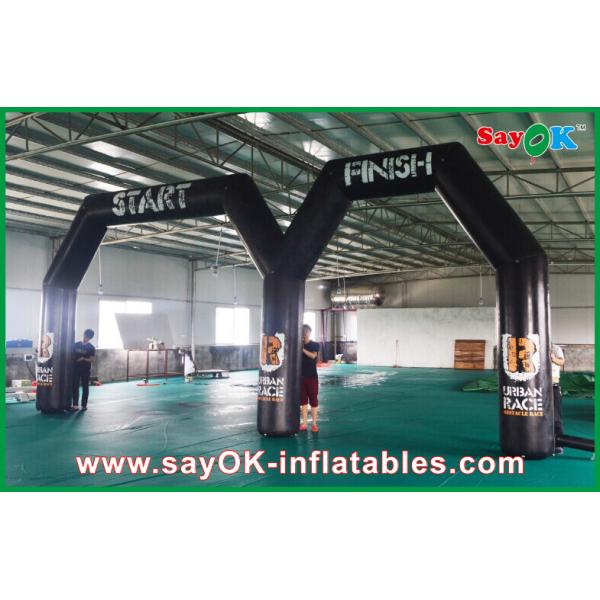 Buy cheap Party City Balloon Arch Customized Logo Pring Inflatable Start Finish Line With Double Arch from wholesalers