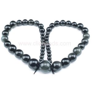 Buy cheap Rainbow Obsidian Graduated Rounds Gemstone Bead product