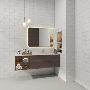 Damp Proof Led Lighted Mirror High Visibility Smart With Touch Control