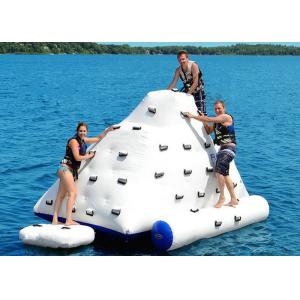 Giant Iceberg Floating Climbing Wall , Water Park Inflatable Climbing Iceberg