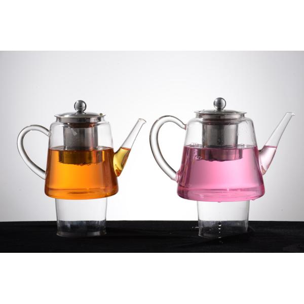 Buy cheap Double wall glass, Heat-resistant glass teapot, borosilicate glass tea set, Espresso, Latte, Cappuccino cup from wholesalers