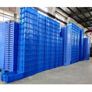 800*600*120 mm Virgin PP or PE Plastic Stacking Containers / Euro Stacking Boxes