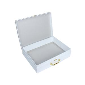 Buy cheap Ecommerce ODM CMYK White Cardboard Gift Box With Metal Button from wholesalers