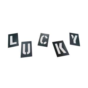 Custom Safety PVC Caution Stencil For Public Place Black