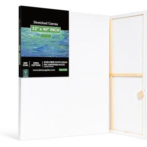 Buy cheap 32 X 40 White Blank Triple Primed Stretched Canvas For Painting Acrylic Oil Watercolor from wholesalers