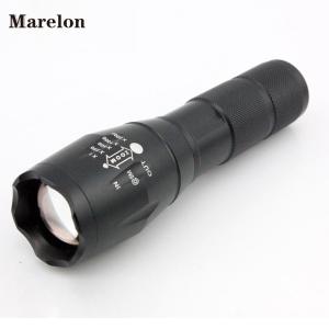 Buy cheap AAA 18650 Battery Flashlight , T6 Aluminum Zoomable Tactical LED Flashlight from wholesalers