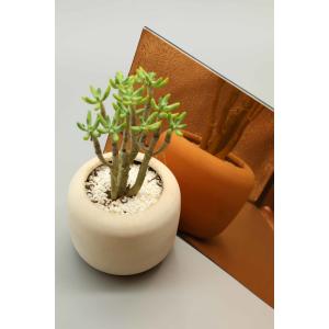 Champagne Mirror Aluminum Composite Panel PE Coating Aluminium Core Panel Wall