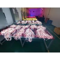 China Commercial Buildings Transparent LED Mesh Screen Ip67 Foldable Display for sale