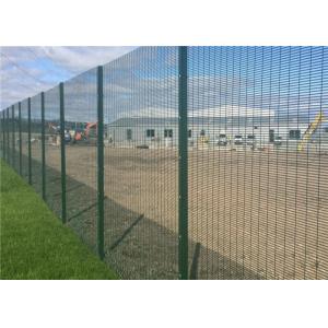 Green Galvanized 358 Anti Climb ClearVu Invisible Wall Fence Panels Powder