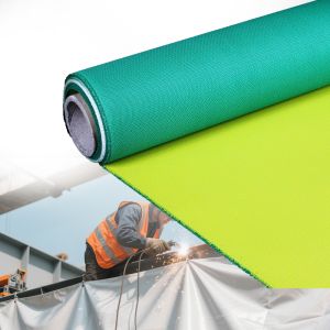 China Abrasion Resistant PU Coated Fiberglass Fabric with Oil and Solvent Resistance in 1m to 1.55m Width on sale