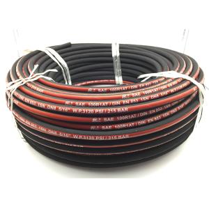 SAE J517 100 R1AT High Pressure Hydraulic Hose , 3/8" Flexible Hydraulic Tube