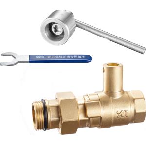 1415 Magnetic & Leadseal Lockable Brass Ball Water Meter Valve Stemhead ARROW