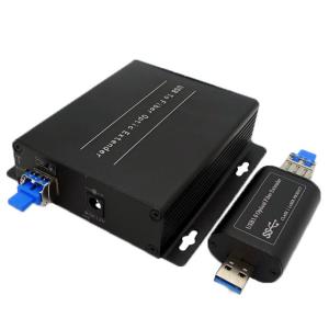 Buy cheap Camera USB3.0 Fiber optical extender,4 ports USB3.0 to fiber converter with 5Gb Brandwidth up to 250M SM/MM fiber cables from wholesalers