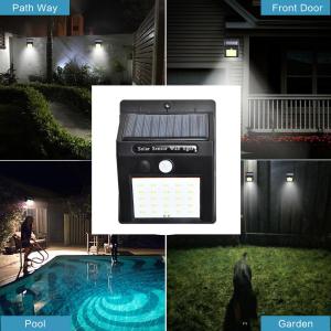 8H Solar Powered LED Ground Lights Pool 30 LED Solar Motion Sensor Light