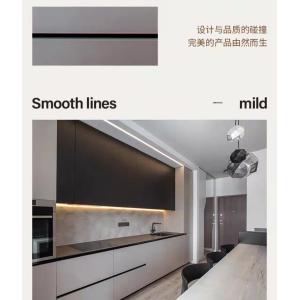 Buy cheap White Sandstone Modern Modular Kitchen Cabinets Roller Shutter Door With Shelves from wholesalers