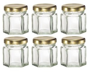 Buy cheap hexagonal glass jars with screw cap for honey from wholesalers