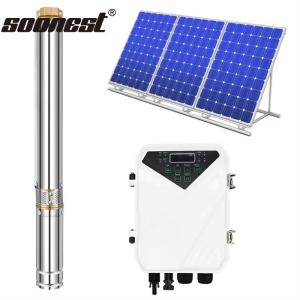 China 150M 3 Inch Solar Water Pump Dc48V Solar Borehole Deep Well Water Pump 5Hp Solar Submersible Water Pump on sale