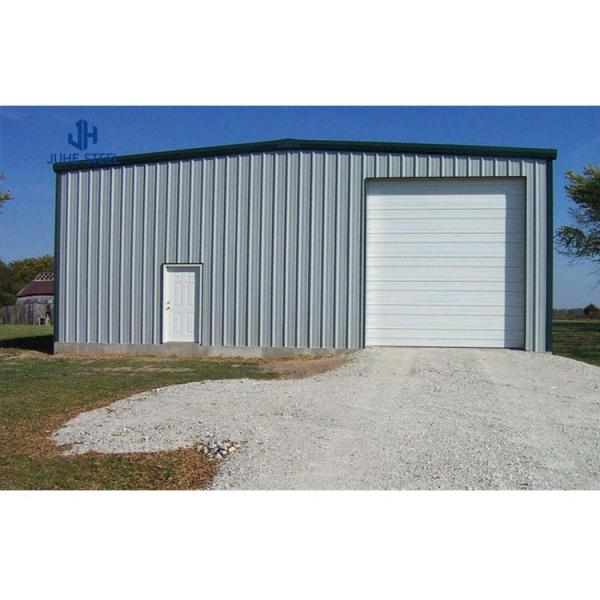 Portable Metal Steel Structure Car Garage Building With Doors And Solid H Shape