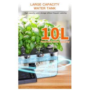 Timer Function Enabled Intelligent Hydroponic Planter in White Powered by